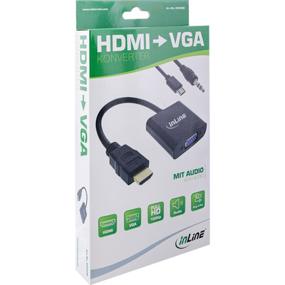 InLine® Konverter Kabel HDMI zu VGA, mit Audio  (Produktbild 5)