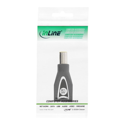 InLine® Wechselstecker M11 (20V) für Universal Netzteil, 90W/120W, schwarz (Produktbild 3)