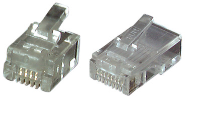 Modular-Stecker RJ12 UTP, E-MO 6/6 SR -- 100 Stück, 37518.1-100 (Produktbild 1)