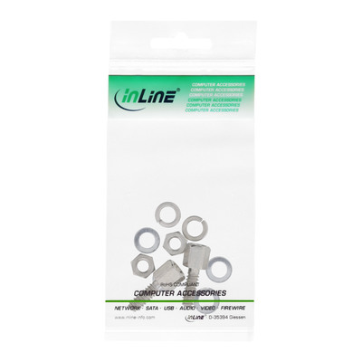 InLine® Schraubensatz (SUB-D Befestigungssatz), 10-teilig (Produktbild 3)