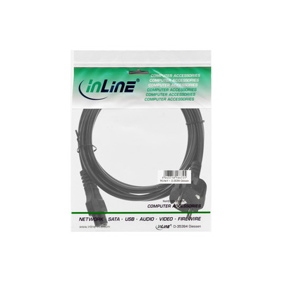 InLine® Netzkabel für Notebook, 3pol Kupplung, schwarz, 2m (Produktbild 11)