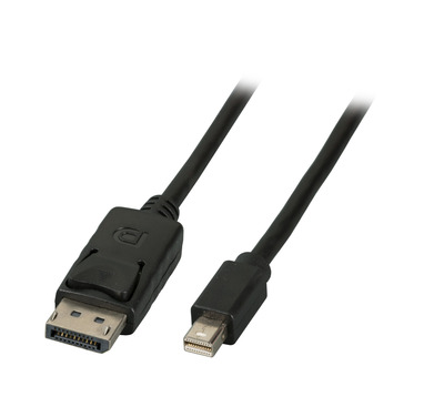Mini Displayport - Displayport Kabel -- St-St, 3m, schwarz, K5565SW.3 (Produktbild 1)