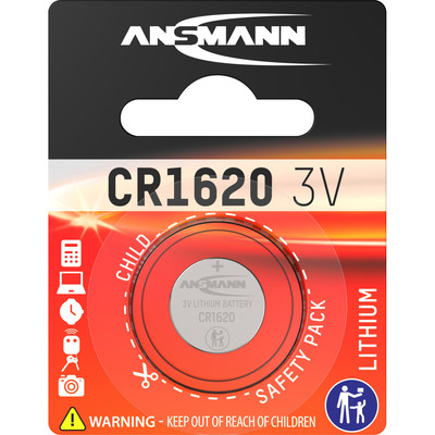 ANSMANN 5020072 Knopfzelle CR1620 3V Lithium (Produktbild 1)