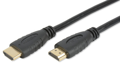 HDMI 4K 60Hz High Speed Anschlusskabel -- mit Ethernet, schwarz, 3 m