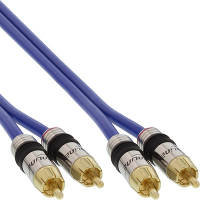 InLine® Cinch Kabel AUDIO, PREMIUM, 2x Cinch Stecker / Stecker, 2m (Produktbild 1)