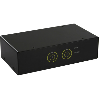 InLine® KVM Desktop Switch, 2-fach, HDMI, USB 3.0 Hub, mit Audio (Produktbild 1)