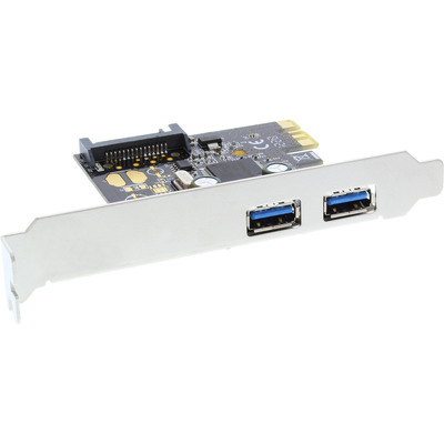 InLine® Schnittstellenkarte, 2x USB 3.0, PCIe, mit SATA Strom (Produktbild 1)