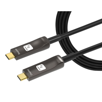 Techly Aktiv USB-C AOC Glasfaserkabel 4k -- 10m